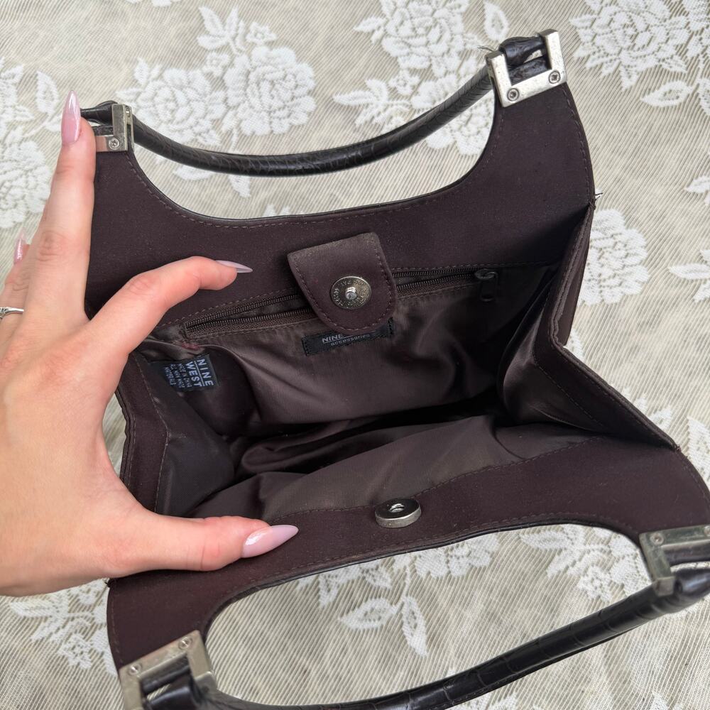 Nine West Croc Embossed Shoulder Bag - Picture 4 of 5